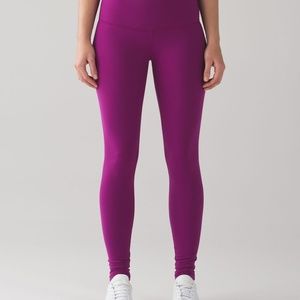 Lululemon Wunder Under Full Length in Regal Plum